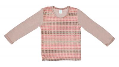 Детска блуза - розови квадрати